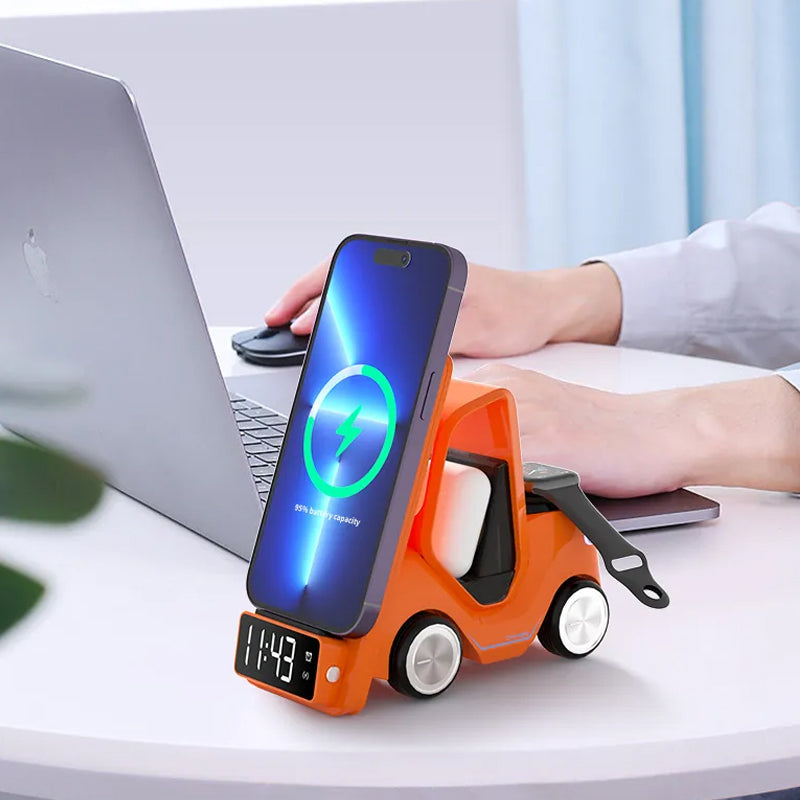 3-in-1 Multifunctional Wireless Charger with Clock_2